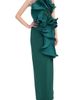 Badgley Mischka Collection Badgley Mischka Collection Cascading Ruffle Strapless Gown - 1