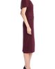 Badgley Mischka Collection Badgley Mischka Collection Faux Cape Cocktail Midi Dress - 3