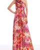 Badgley Mischka Collection Badgley Mischka Collection Floral One-Shoulder Gown - 1