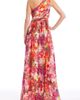 Badgley Mischka Collection Badgley Mischka Collection Floral One-Shoulder Gown - 2