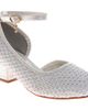 Badgley Mischka Collection Badgley Mischka Collection Kids' Ankle Strap Half D'Orsay Pump - 1