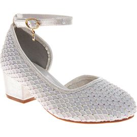 Badgley Mischka Collection Badgley Mischka Collection Kids' Ankle Strap Half D'Orsay Pump