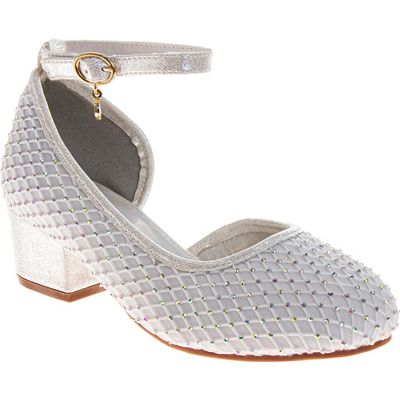 Badgley Mischka Collection Badgley Mischka Collection Kids' Ankle Strap Half D'Orsay Pump