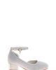 Badgley Mischka Collection Badgley Mischka Collection Kids' Ankle Strap Half D'Orsay Pump - 2