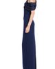 Badgley Mischka Collection Badgley Mischka Collection One-Shoulder Drape Neck Stretch Mikado Gown - 3