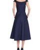 Badgley Mischka Collection Badgley Mischka Collection Portrait Collar Jacquard Midi Cocktail Dress - 2