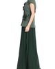 Badgley Mischka Collection Badgley Mischka Collection Rosette Scuba & Pleated Georgette Gown - 3