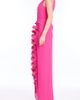 Badgley Mischka Collection Badgley Mischka Collection Wire Ruffle Detail Column Gown - 3