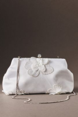 Badgley Mischka Jewel Badgley Mischka Lila Floral Appliqué Clutch