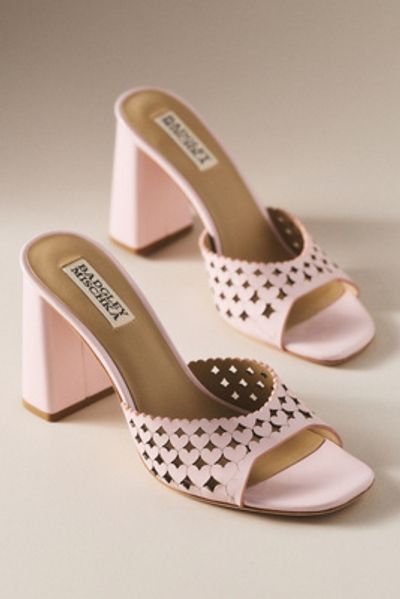 Badgley Mischka Omni Block Heel Heart Sandals