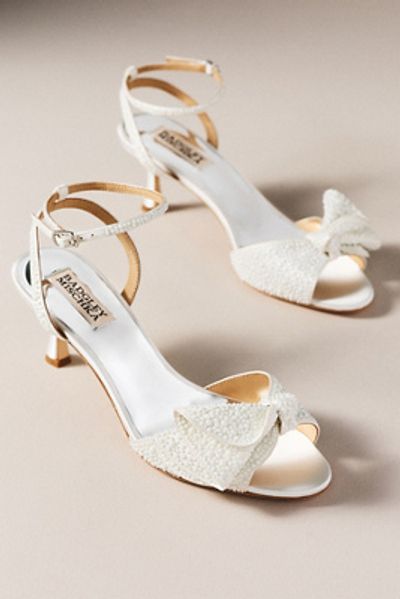 Badgley Mischka Remi Leather Kitten Heels