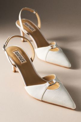 Badgley Mischka Roger Slingback Pointed-Toe Pumps