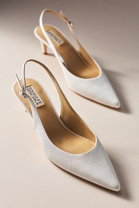 Badgley Mischka Ruthie Slingback Kitten Heels