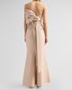 Badgley Mischka Women's Bow-Back Strapless Mikado Mermaid Gown - 3