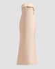 Badgley Mischka Women's Bow-Back Strapless Stretch-Mikado Gown - 6