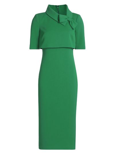 sachin and babi light blue dress Rare Editions Girls 7-16 Green Mikado Asymmetrical Bow Shoulder Dress, 12 main image 0