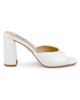 Badgley Mischka Women's Cadence 85MM Leather Block-Heel Mules - 5