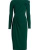 Badgley Mischka Women's Draped Long-Sleeve Cocktail Dress - 1