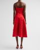 Badgley Mischka Women's Floral Laser-Cut Strapless Cocktail Dress - 3