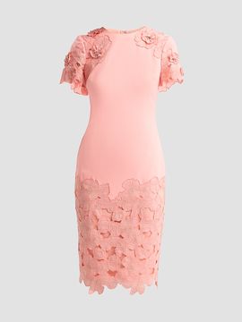Badgley Mischka Women's Guipure Lace Cocktail Dress
