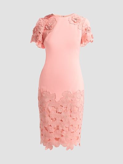 Badgley Mischka Women's Guipure Lace Cocktail Dress