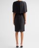 Badgley Mischka Women's Mikado Cape-Shoulder Sheath Dress - 3