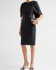 Badgley Mischka Women's Mikado Cape-Shoulder Sheath Dress - 4