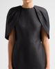 Badgley Mischka Women's Mikado Cape-Shoulder Sheath Dress - 5