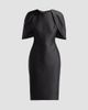 Badgley Mischka Women's Mikado Cape-Shoulder Sheath Dress - 6