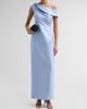 Badgley Mischka Women's One-Shoulder Mikado Gown - 2