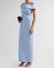 Badgley Mischka Women's One-Shoulder Mikado Gown - 4