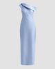 Badgley Mischka Women's One-Shoulder Mikado Gown - 6