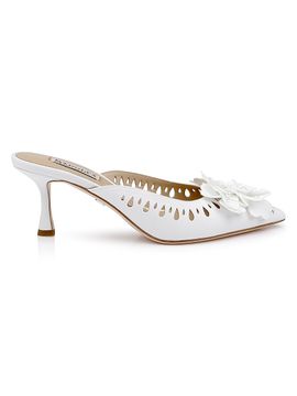 Badgley Mischka Women's Oriana 65MM Laser Cut Mules