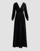 Badgley Mischka Women's Pleated Chiffon Long-Sleeve Gown - 6