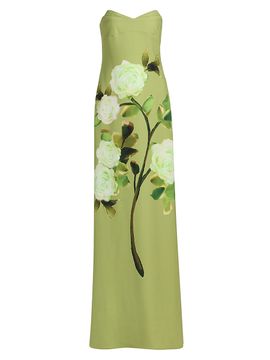 sachin and babi light blue dress Floral Border Print Sleeveless Shirt Dress by Badgley Mischka main image 1