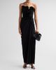 Badgley Mischka Women's Pleated Ruffle Chiffon Column Gown - 2