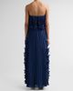 Badgley Mischka Women's Ruffle Pleated Chiffon Strapless Gown - 3