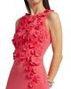 Badgley Mischka Women's Scuba Floral & Crystal Gown - 6