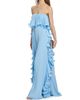 Badgley Mischka Women's Soft Pleated Frill Strapless Gown - 2