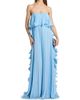 Badgley Mischka Women's Soft Pleated Frill Strapless Gown - 3
