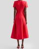 Badgley Mischka Women's Stretch Mikado V-Neck Midi Dress - 3