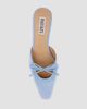 Badgley Mischka Women's Yannah 55MM Cut-Out Suede Mules - 4