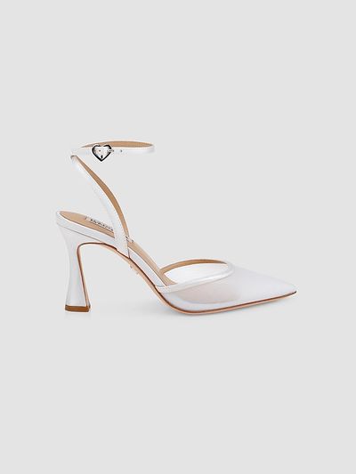 Badgley Mischka Women's Yordan 85MM Satin & Mesh Pumps