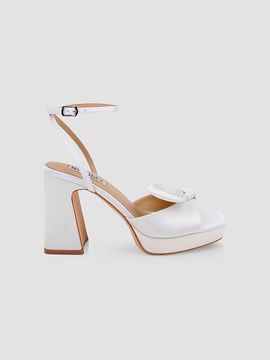 Badgley Mischka Women's Yuki 90MM Crepe Platform Sandals