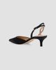 Badgley Mischka Women's Yulianna 45MM Satin Slingback Pumps - 3