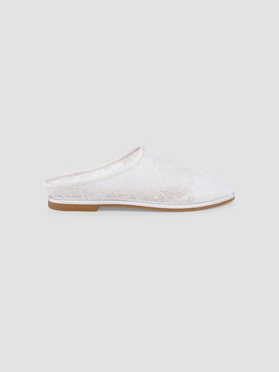 Badgley Mischka Women's Yumi Floral Lace Mules