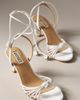 Badgley Mischka Yelena Ankle-Wrap Heeled Sandals - 1
