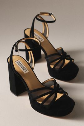 Badgley Mischka Yohana Platform Ankle-Strap Sandals