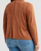 Bagatelle Bagatelle Drape Front Faux Suede Jacket - 2