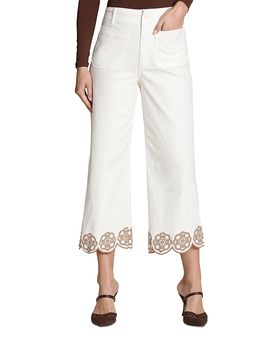 Bagatelle Bagatelle Embroidered Hem Pants